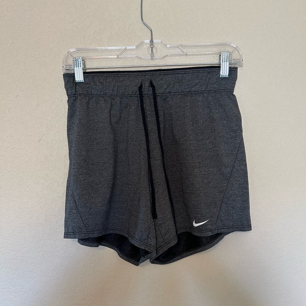 Nike Dri-Fit Women's Dark Gray Running Shorts with Drawstring XS